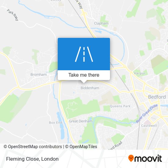 Fleming Close map