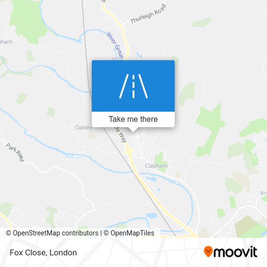 Fox Close map