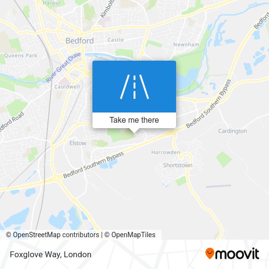 Foxglove Way map