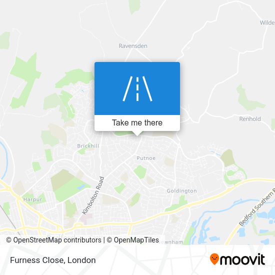 Furness Close map
