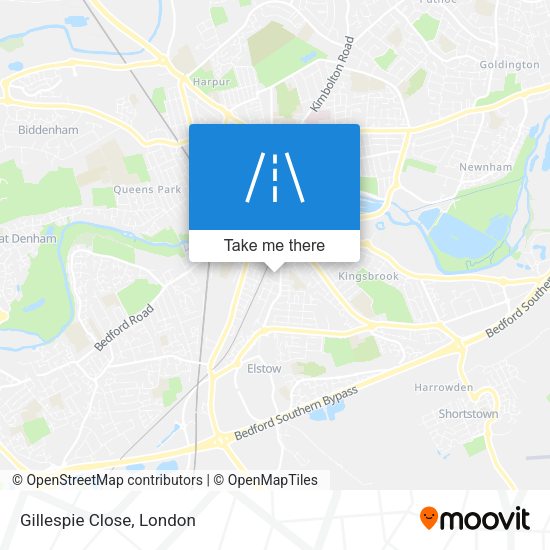 Gillespie Close map