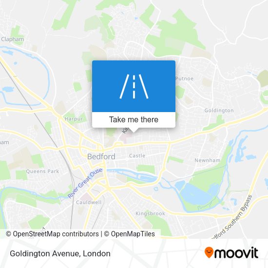 Goldington Avenue map