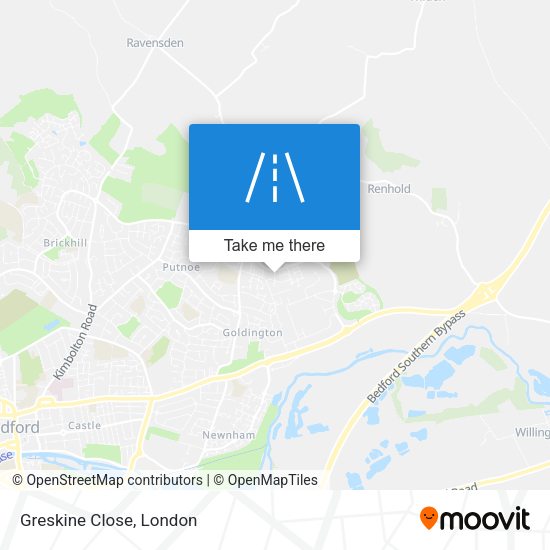 Greskine Close map