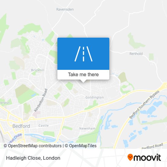 Hadleigh Close map