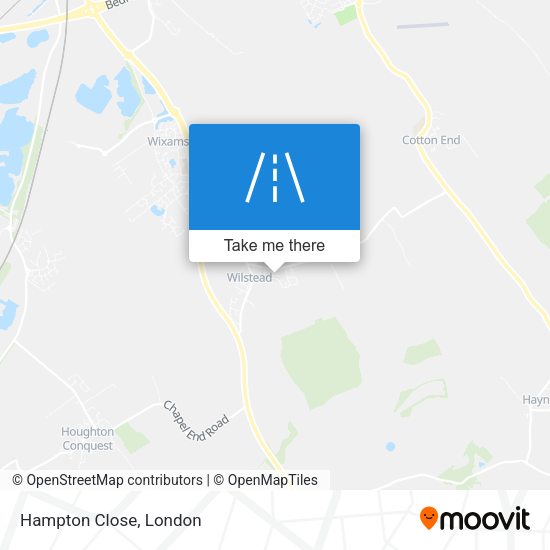 Hampton Close map