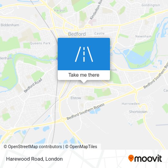 Harewood Road map