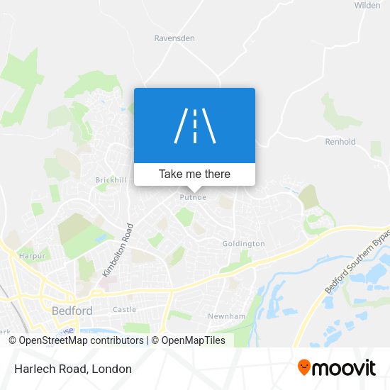 Harlech Road map