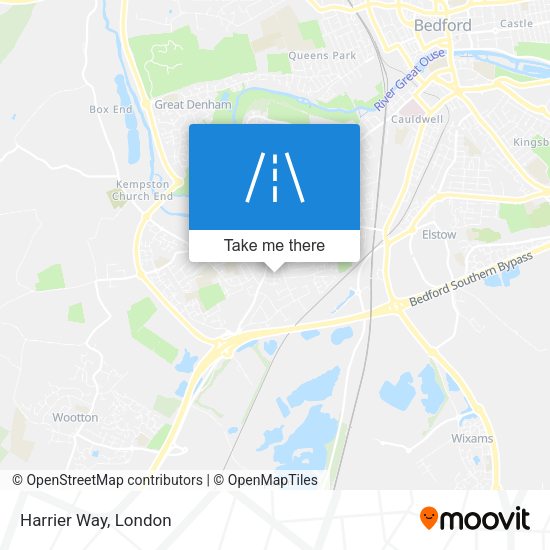 Harrier Way map