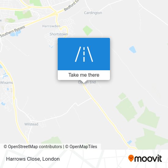 Harrows Close map