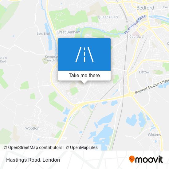 Hastings Road map
