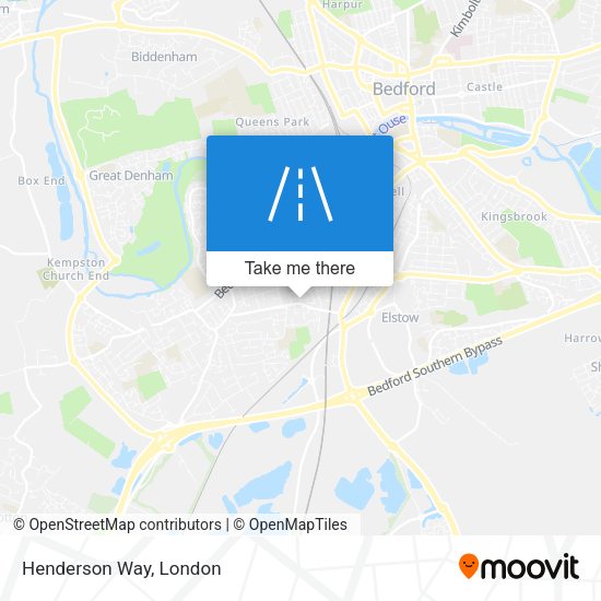 Henderson Way map