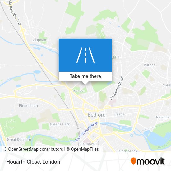 Hogarth Close map