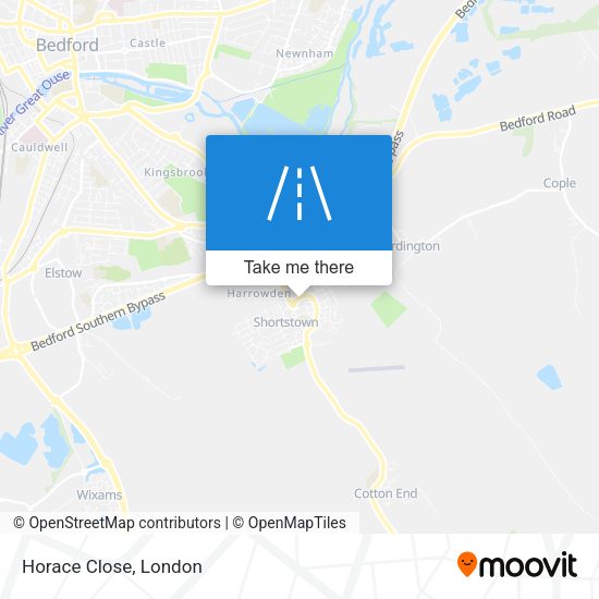 Horace Close map