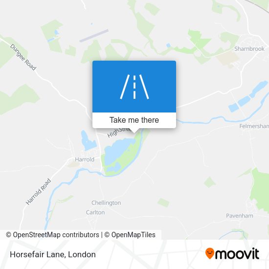 Horsefair Lane map