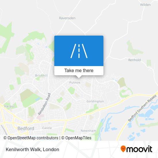Kenilworth Walk map