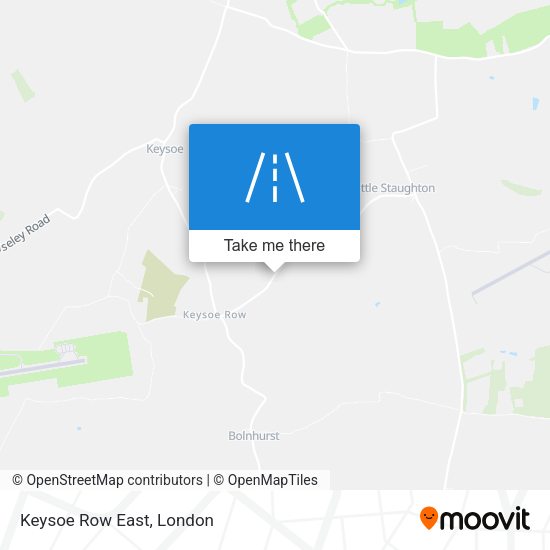 Keysoe Row East map