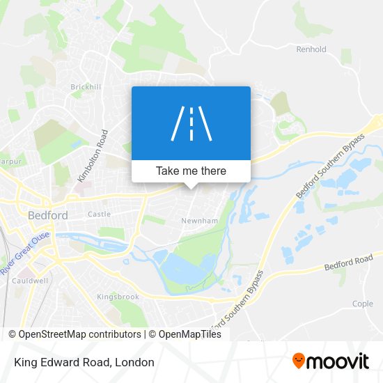 King Edward Road map