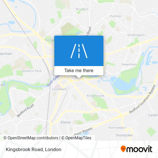 Kingsbrook Road map