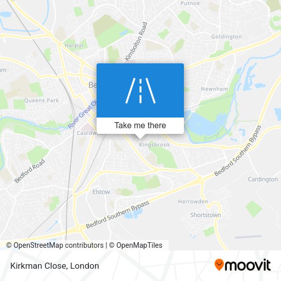Kirkman Close map