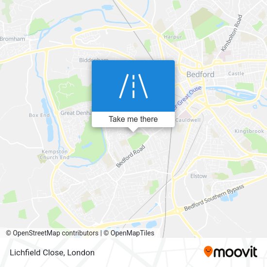 Lichfield Close map
