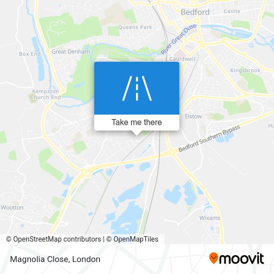 Magnolia Close map