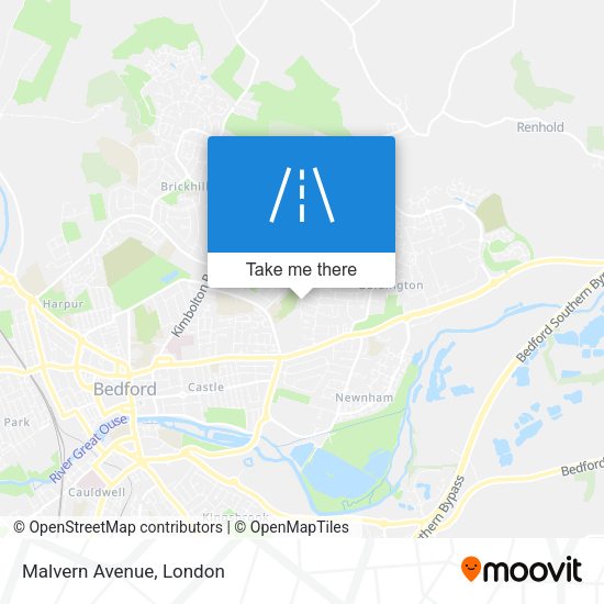 Malvern Avenue map