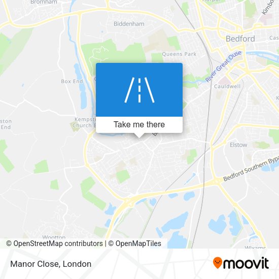 Manor Close map