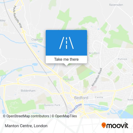 Manton Centre map