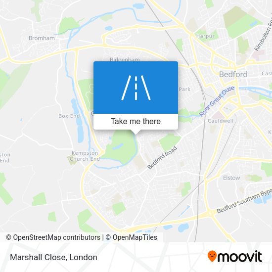 Marshall Close map