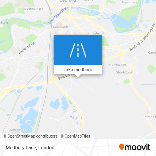 Medbury Lane map
