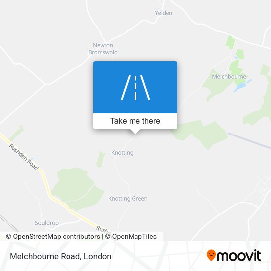 Melchbourne Road map