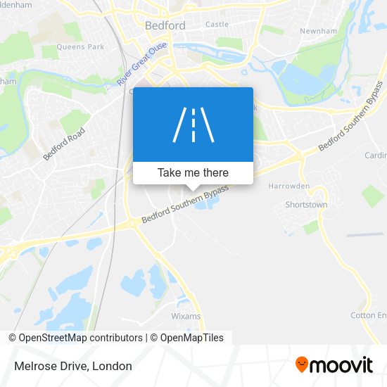 Melrose Drive map