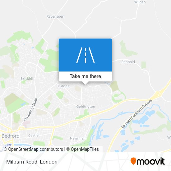 Milburn Road map
