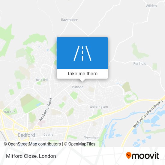 Mitford Close map