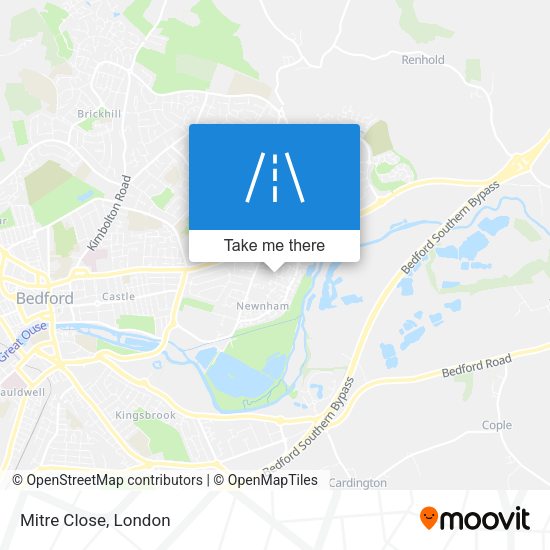 Mitre Close map