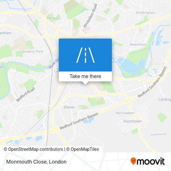 Monmouth Close map
