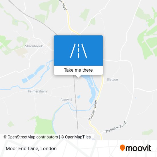 Moor End Lane map
