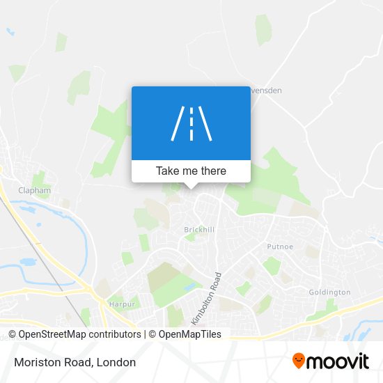 Moriston Road map