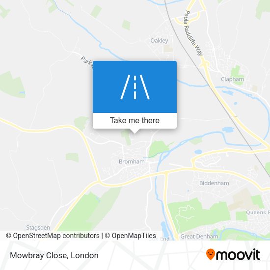 Mowbray Close map