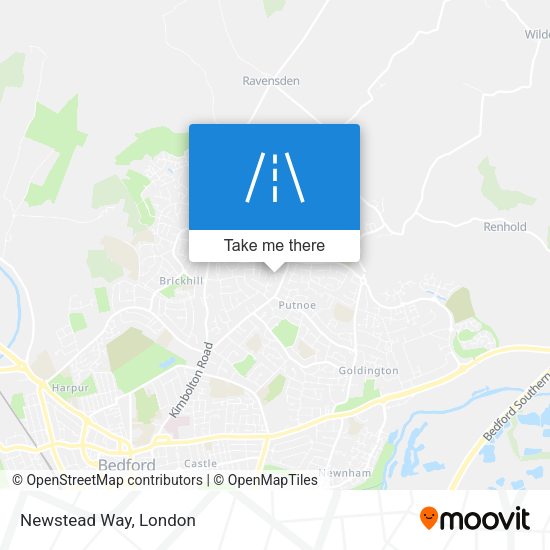 Newstead Way map