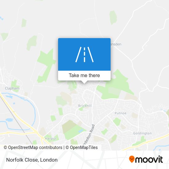 Norfolk Close map