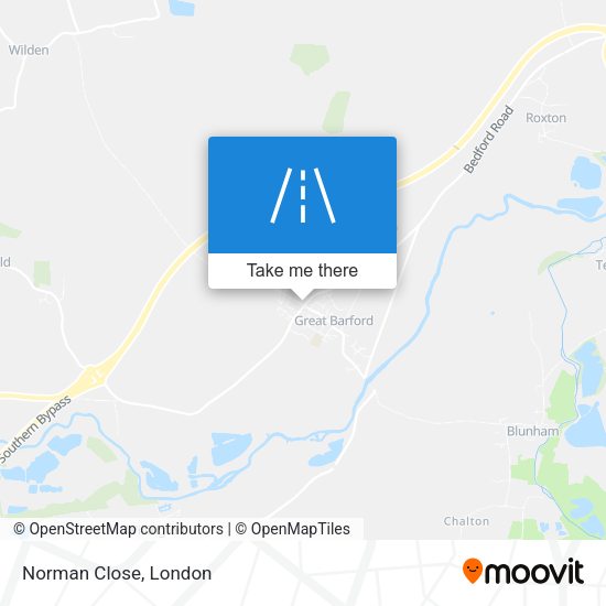 Norman Close map