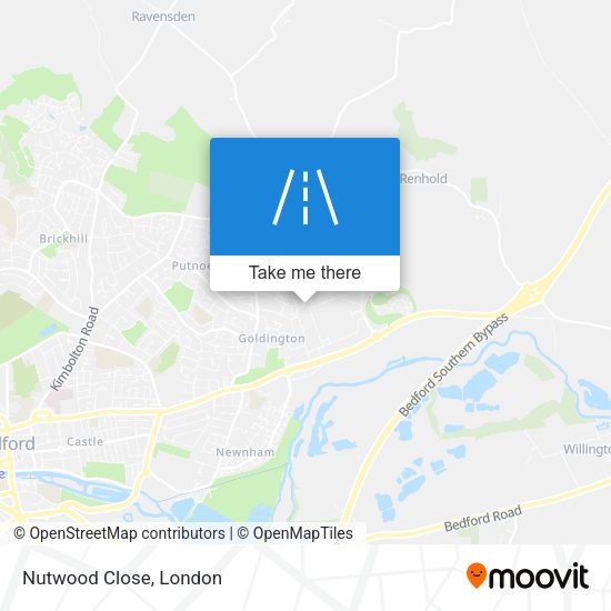 Nutwood Close map
