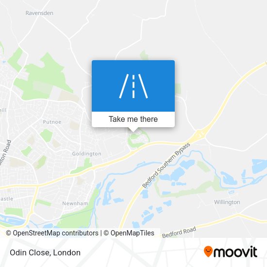 Odin Close map