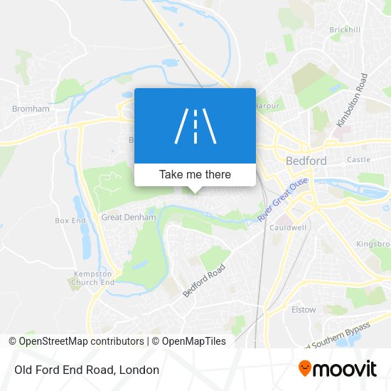 Old Ford End Road map