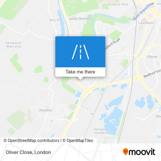 Oliver Close map