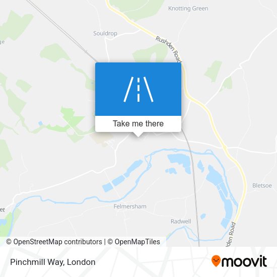 Pinchmill Way map