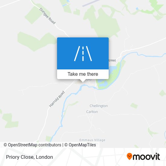 Priory Close map