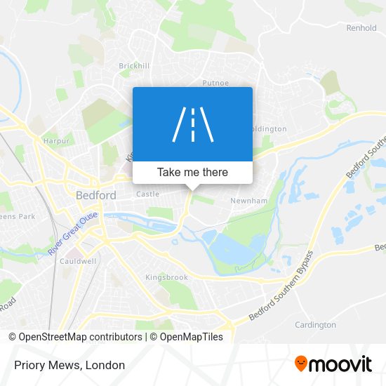 Priory Mews map