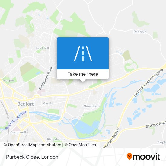 Purbeck Close map